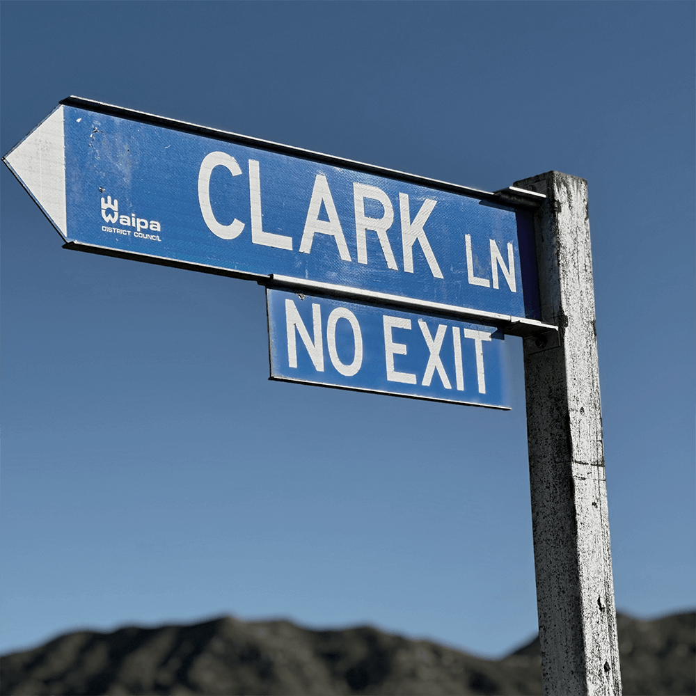 Clark Lane Street Sign